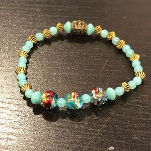 Venetian glass stretch bracelet